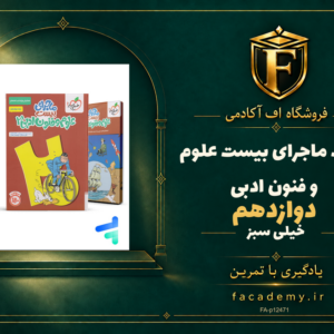 جلد کتاب ماجرای بیست علوم و فنون ادبی دوازدهم خیلی سبز | فروشگاه اف آکادمی