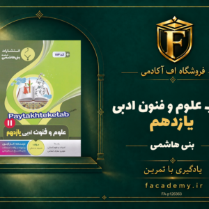 جلد کتاب علوم و فنون ادبی یازدهم بنی هاشمی | فروشگاه اف آکادمی
